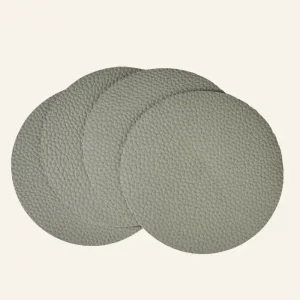 4-pack glasunderlägg ljusgrön - ø10 cm Beställ nu