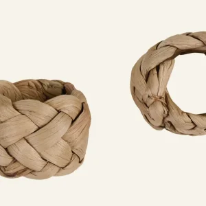 2-pack servettringar natur - ø5cm h3cm Populärt val