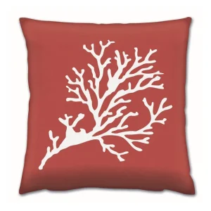 Köp online Gravel Kudde 43x43 cm Röd/Vit - Textil & mattor