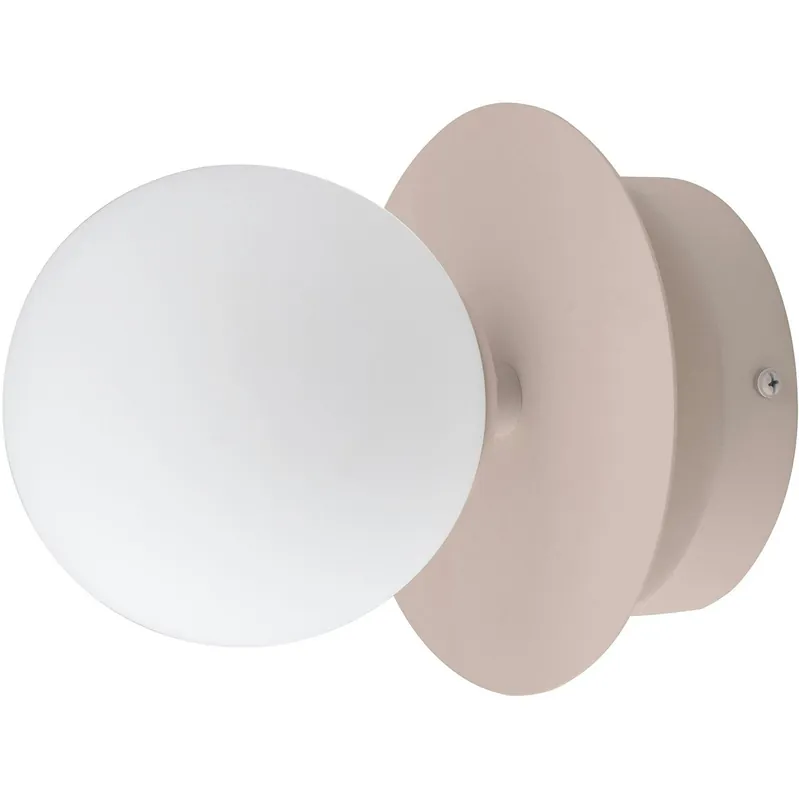 Art Deco Vägg-/Taklampa, Mud / Vit Extra rabatt