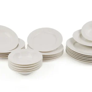 Adine Middagsservis 24 Delar Porslin Vit - Servering & matlagning Rabatt