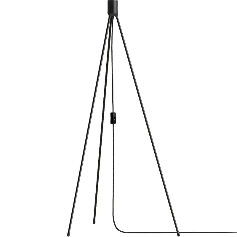 Snabb leverans Tripod Floor Lampfot, Svart