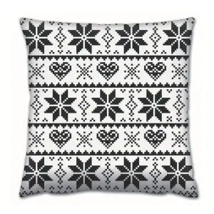 Fynd Gravel Kudde 43x43 cm Svart/Vit - Textil & mattor