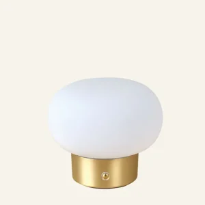 Batteridriven lampa mässing - 12,2 cm ø14 Rea