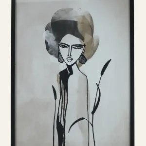 Fynd Tavla svart - 70x100 cm