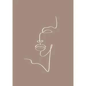 Venture Home Poster Siluette 50x70 cm Brun - Inredning Endast denna vecka
