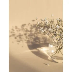 Premium Venture Home Poster White Flowers 21x30 cm Beige - Inredning