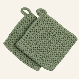 Grytlapp grön - 19x19 cm Extra rabatt