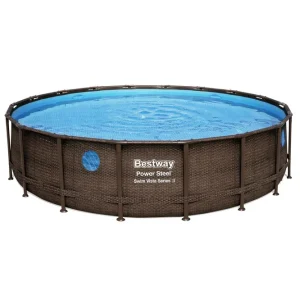 Säker betalning Bestway Bestway Power Steel Swim Vista II Ovanmarkpool 5,49 m Brun Bestway - Trädgård & spabad