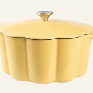 Gjutjärnsgryta rund gul - 4300ml Trygg betalning