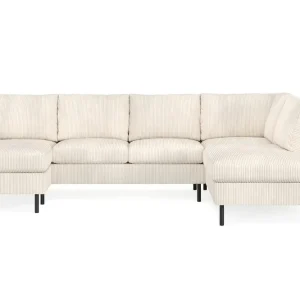 Snabb leverans Scandinavian Choice Peppe 4-sits Högervänd U-formad Soffa med Divan och Schäslong i Manchester Beige - Möbler