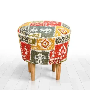 Sweetwater Sittpuff 42 cm Beige/Röd - Möbler Rea