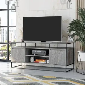 Dorel Home Camley Tv-bänk 136,6x49,8 cm Grå Dorel Home - Möbler Kampanj