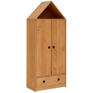 Rabatter Barngarderob Junapie 75x180 cm Brun - Möbler