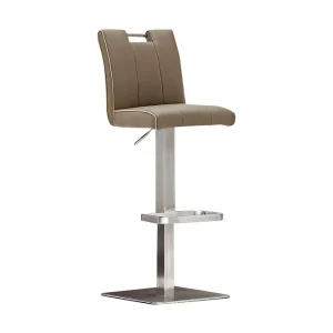 Köp online Scandinavian Choice Navajo Barstol Konstläder Cappucino/Stål - Möbler