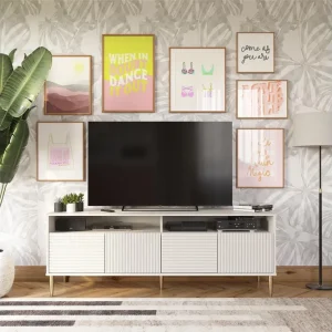 Rea Dorel Home Daphne Tv-bänk 158,5x50 cm Vit Dorel Home - Möbler
