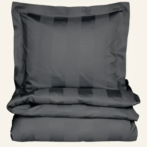 Påslakanset i satin grå - 150x210 cm Erbjudande