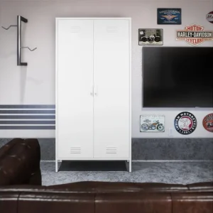 Lägg i varukorgen Dorel Home Mission District Highboard Vit Dorel Home - Förvaring