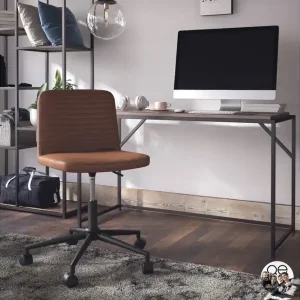 Corey Kontorsstol Höj och sänkbar Brun Queer Eye - Möbler Endast idag