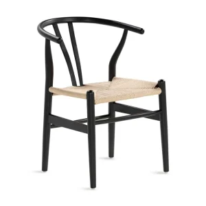 Bark Dastoori Matstol med Armstöd Svart / Natur / Beige - Möbler Populärt val