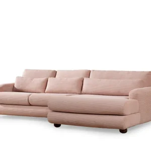 Relento Soffa m. Divan 3-sits Rosa - Möbler Sista chansen