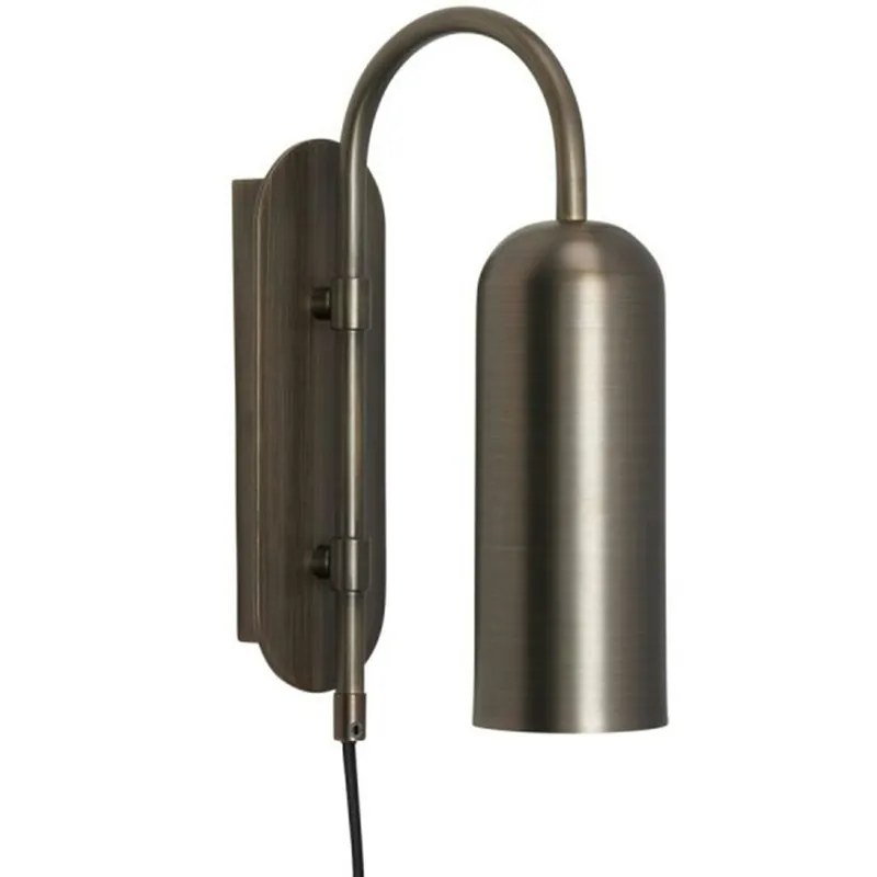 Zenith Vägglampa, Burnished Brass Nyhet