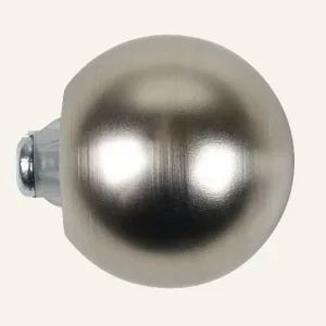Gardinknopp, 2-pack stål - 13/16 mm risnedsättning