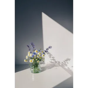 I lager Venture Home Poster Flowers 70x100 cm Vit - Inredning