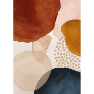 Venture Home Poster Circles 21x30 cm Beige - Inredning Kundfavorit