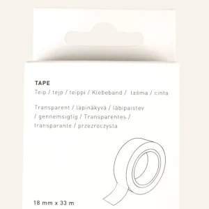 Billig Tejp transparent - 18mm x 33m