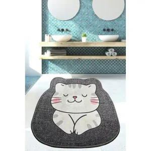 Navnit Badrumsmatta 80x80 cm Rektangulär Grå - Textil & mattor Populär