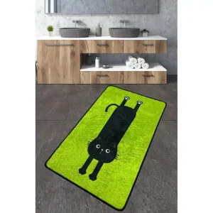 Fynd Angola Badrumsmatta 70x120 cm Rektangulär Grön - Textil & mattor