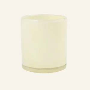 Premium Värmeljushållare ljusgul - 8x8x9 cm