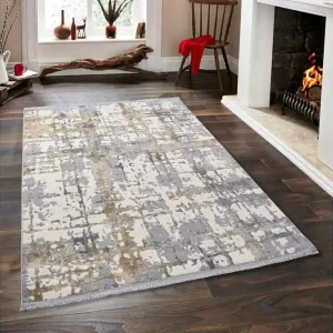 Erbjudande Naveena Wiltonmatta 160x230 cm Rektangulär Grå/Beige/Creme - Textil & mattor