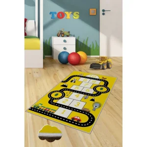 Expressleverans Nonu Gångmatta 100x150 cm Rektangulär Gul - Textil & mattor