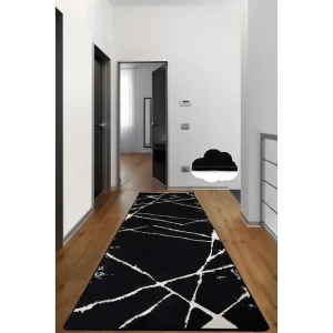 Premium Jassi Gångmatta 80x300 cm Rektangulär Svart - Textil & mattor