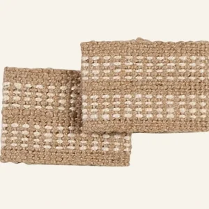 2-pack servettringar natur - 8x5,5cm Fynd