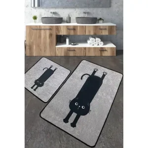 Begränsat antal Nintai Badrumsmatta 60x100 cm Rektangulär Grå - Textil & mattor