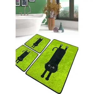 Rabatter Angola Badrumsmatta 60x100 cm Rektangulär Grön - Textil & mattor