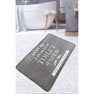 risnedsättning Pankaj Badrumsmatta 70x120 cm Rektangulär Grå - Textil & mattor
