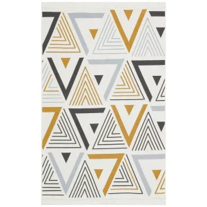 Are Gångmatta 80x150 cm Rektangulär Gul/Grå - Textil & mattor Outlet