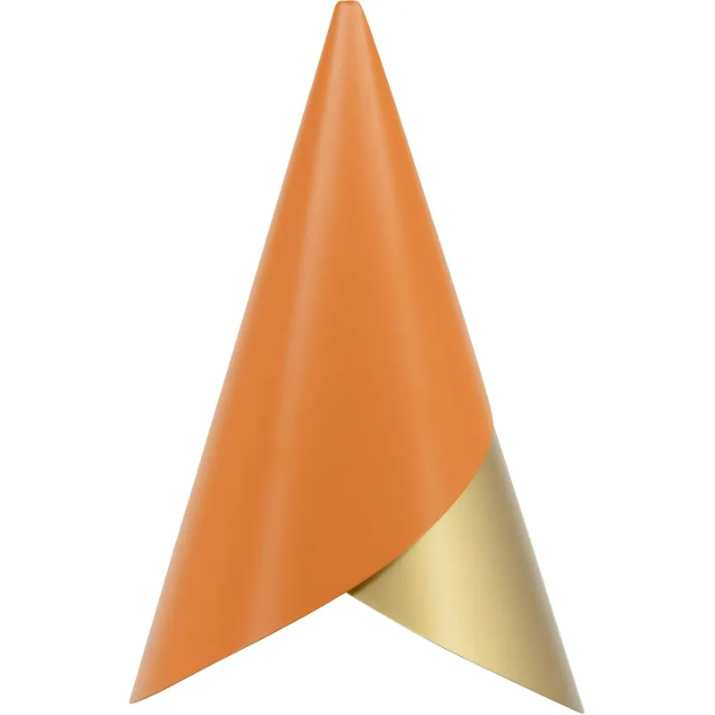 Cornet Lampskärm, Mässing / Orange I lager