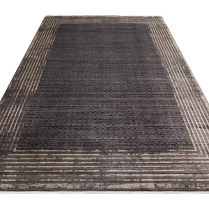 Mhl Gångmatta 100x200 cm Rektangulär Antracit/Guld - Textil & mattor Fynd