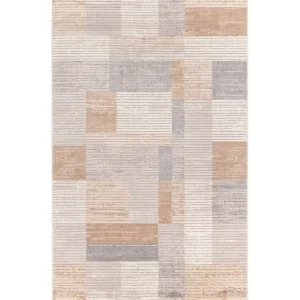 Sista chansen Motto Gångmatta 80x150 cm Rektangulär Grå/Beige/Brun - Textil & mattor