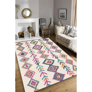 Köp online Raje Wiltonmatta 150x240 cm Rektangulär Flerfärgad - Textil & mattor
