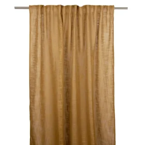 Handla nu Jeff Gardinlängd 140x240 cm Mörkbeige - Textil & mattor