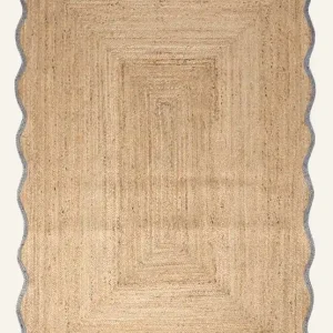 Fynd Jutematta gråblå - 160x230 cm