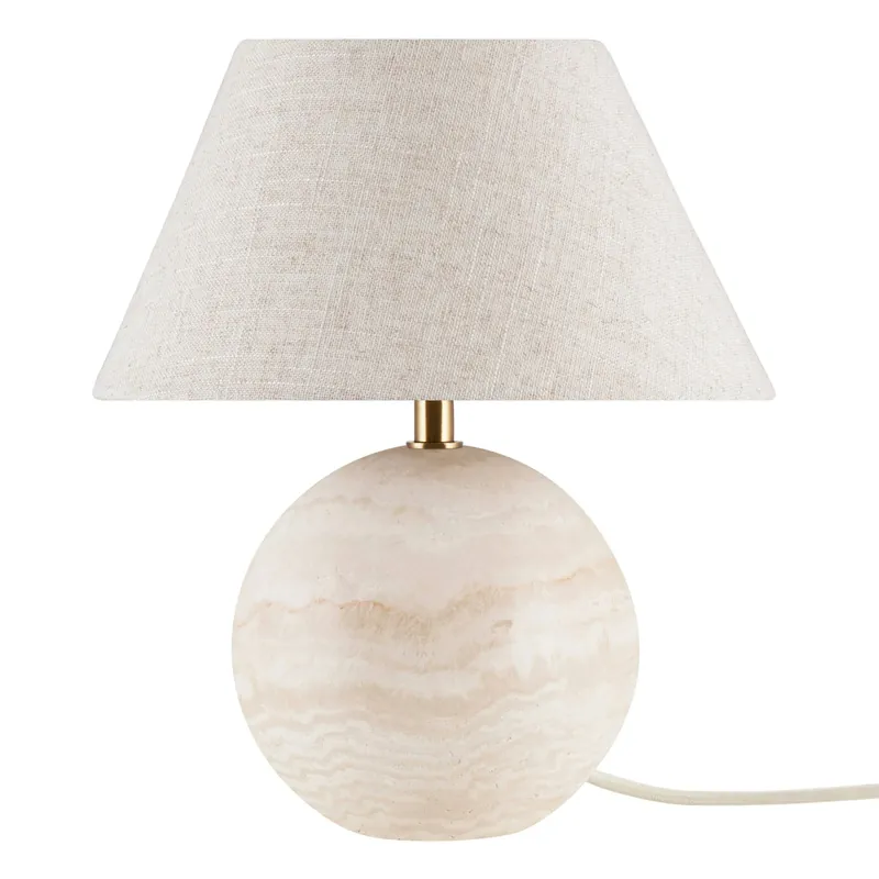 Populär Castello 24 Bordslampa, Travertin