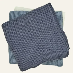 Handduk, 3-pack mörkblå - 26x26 cm Trygg betalning