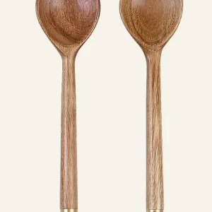 Extra rabatt Salladsbestick brun - 7x28 cm